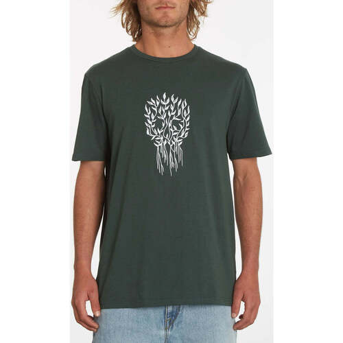 Vêtements Homme T-shirts manches courtes Volcom Camiseta  Vaderetro 2 Cedar Green Vert
