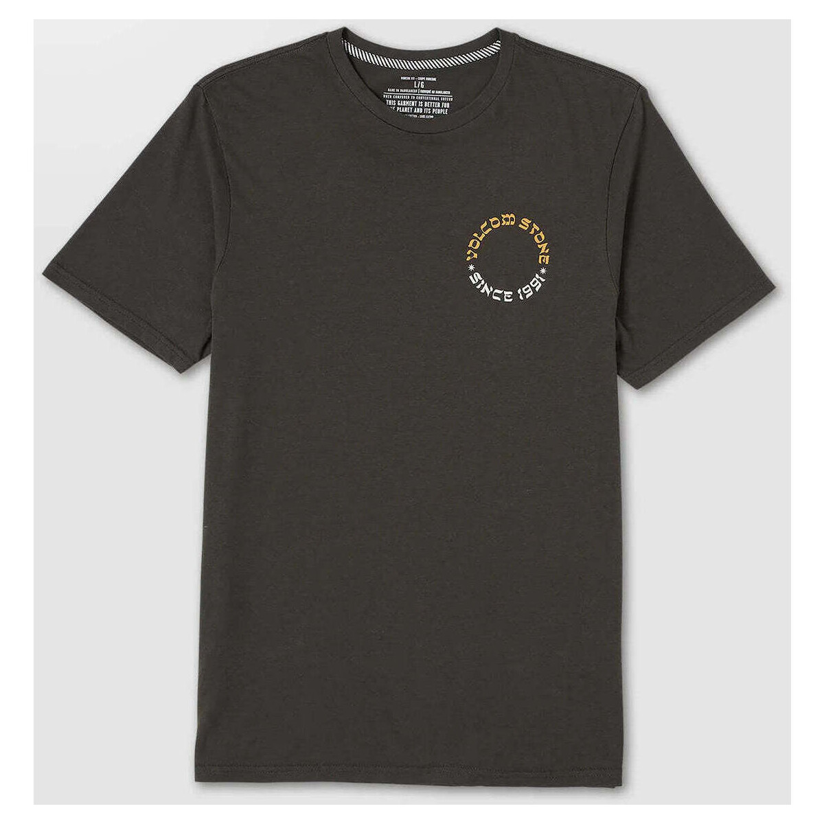 Vêtements Homme T-shirts manches courtes Volcom Camiseta  Stone Portal Rinsed Black Noir