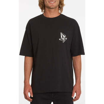 Vêtements Homme T-shirts manches courtes Volcom Camiseta  Safetytee Black Noir
