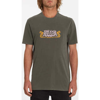 Vêtements Homme T-shirts manches courtes Volcom Camiseta  Subterraner Dark Brown Marron