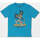 Vêtements Enfant T-shirts manches courtes Volcom Camiseta niño  Skele Flip Blue Drift Bleu