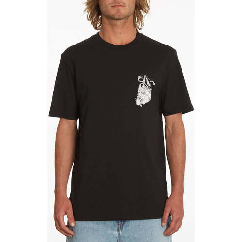 Vêtements Homme T-shirts manches courtes Volcom Camiseta  Finkstone Black Noir