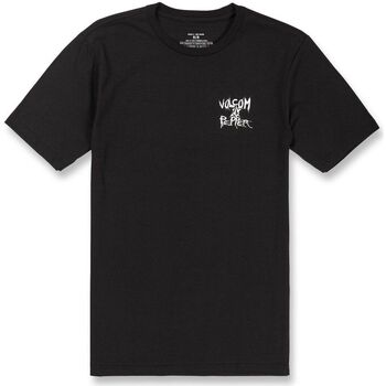 Vêtements Homme T-shirts manches courtes Volcom Camiseta  V Entertainment X Pepper SS Tee Black Noir