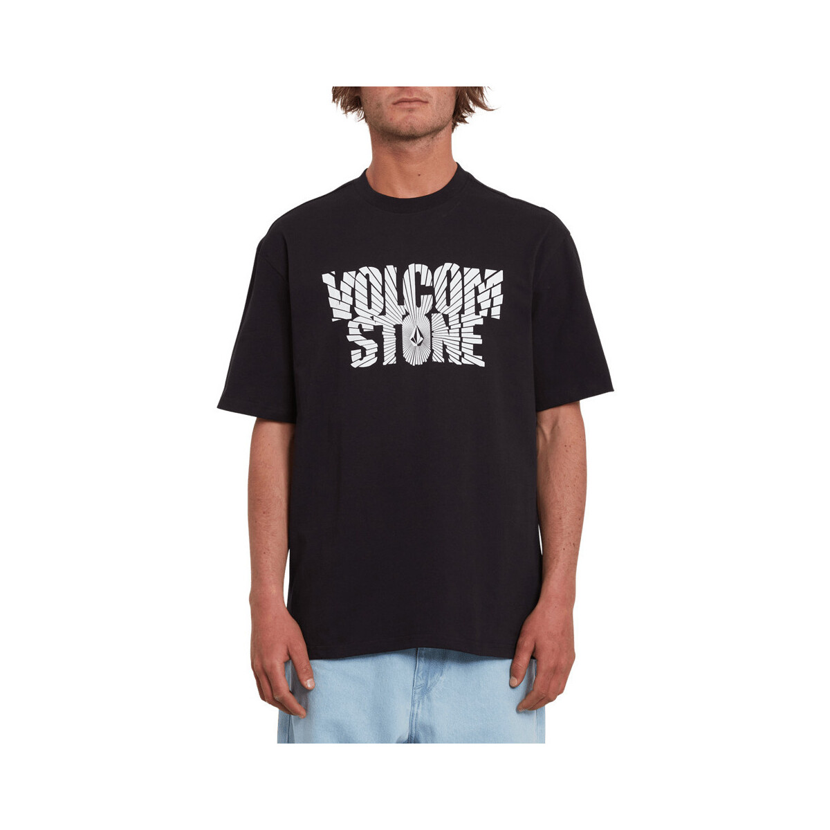 Vêtements Homme T-shirts manches courtes Volcom Shattered Lse Ss Black Noir