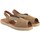 Chaussures Femme Multisport Calzamur Sandale femme  30135 beige Marron