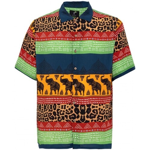 Vêtements Homme T-shirts & Polos Tooco Chemise Bowling Mowgly Noir