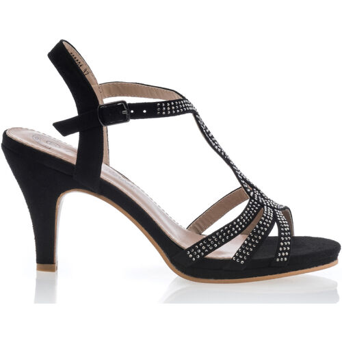 Chaussures Femme zapatillas de running neutro talla 35.5 baratas menos de 60 Pretty Stories Sandales / nu-pieds Femme Noir Noir
