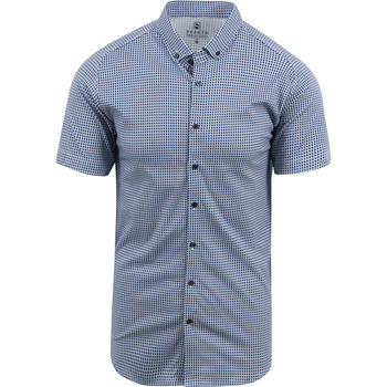 chemise desoto  chemise à manches courtes imprimée bleu 