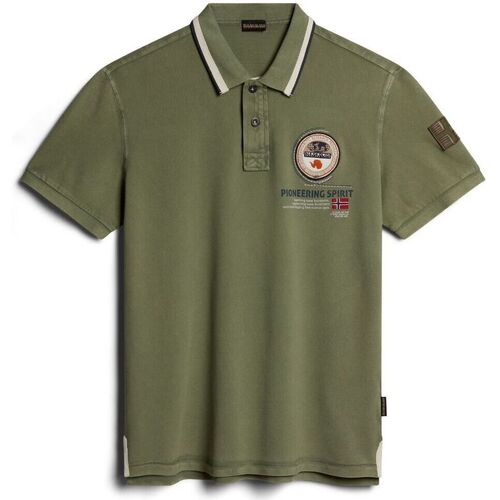 Vêtements Homme T-shirts & Polos Napapijri GANDY 4 - NP0A4H8R-GAE1 GREEN LICHEN Vert