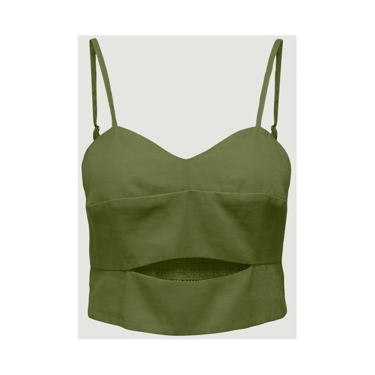 Vêtements Femme Débardeurs / T-shirts sans manche Only 15291229 MAGO-OLIVE BRANCH Vert