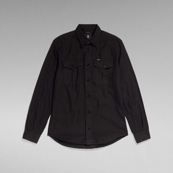 Vêtements Homme Chemises manches longues G-Star Raw D20165-7647 MARINE-B564 BLACK Noir