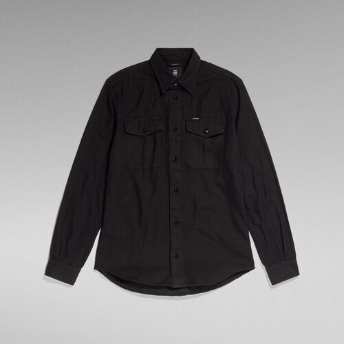 Vêtements Homme Chemises manches longues G-Star Raw D20165-7647 MARINE-B564 BLACK Noir