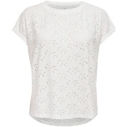 Vêtements Femme T-shirts & Polos Only 15231005 SMILLA-CLOUD DANCER Blanc