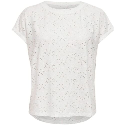 Vêtements Femme T-shirts & Polos Only 15231005 SMILLA-CLOUD DANCER Blanc