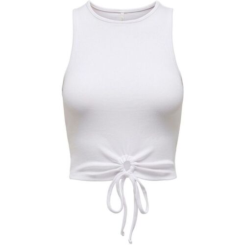 Vêtements Femme Débardeurs / T-shirts sans manche Only 15294173 NILAN-BRIGHT WHITE Blanc
