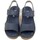 Chaussures Femme Sandales et Nu-pieds Walk In The City Femme Chaussures, Sandales, Cuir, Talon Compensé-46462 Bleu