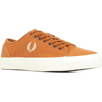 Chaussures Homme Baskets mode Fred Perry Hughes Low Canvas Marron