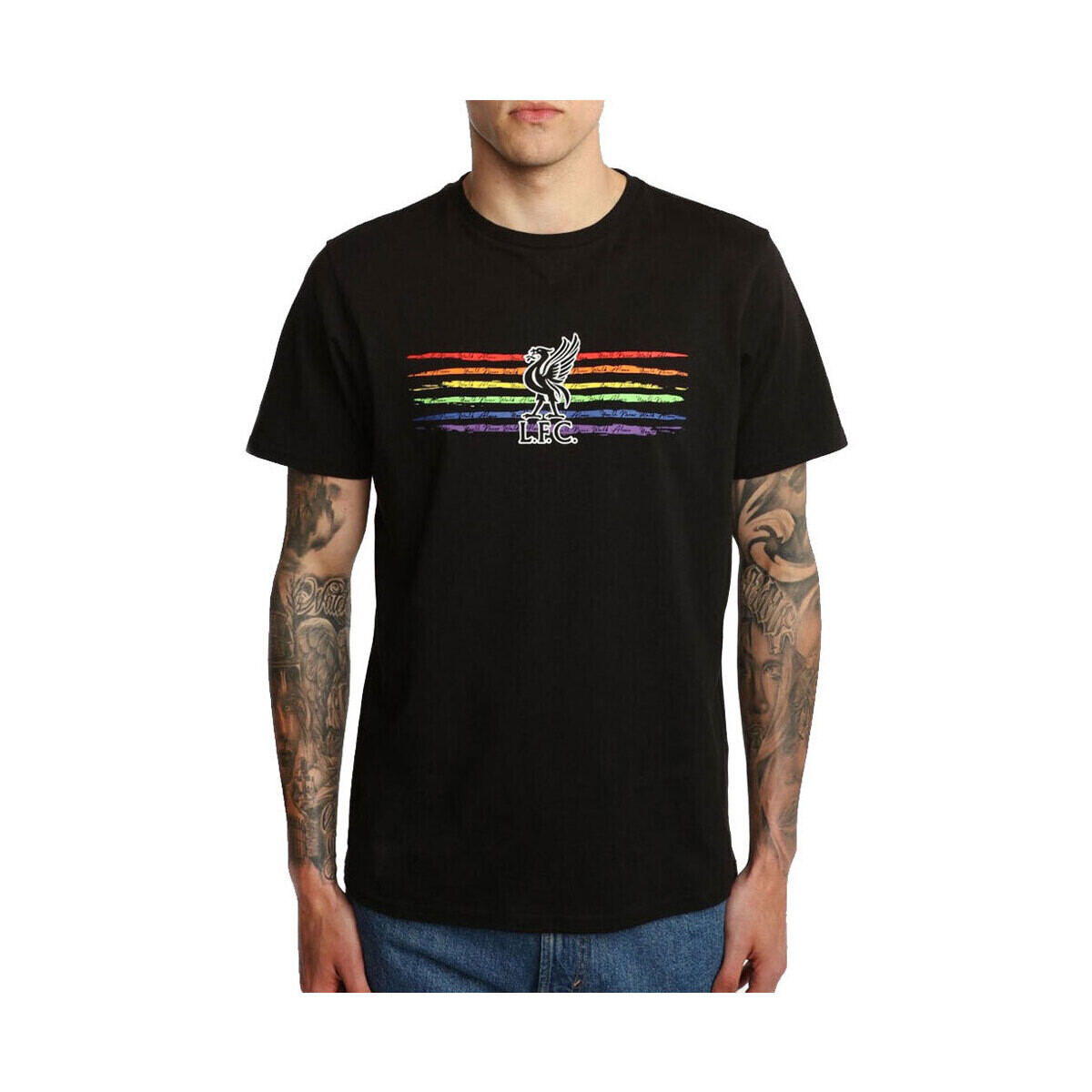 Vêtements Homme T-shirts manches longues Liverpool Fc Liverbird Pride Noir