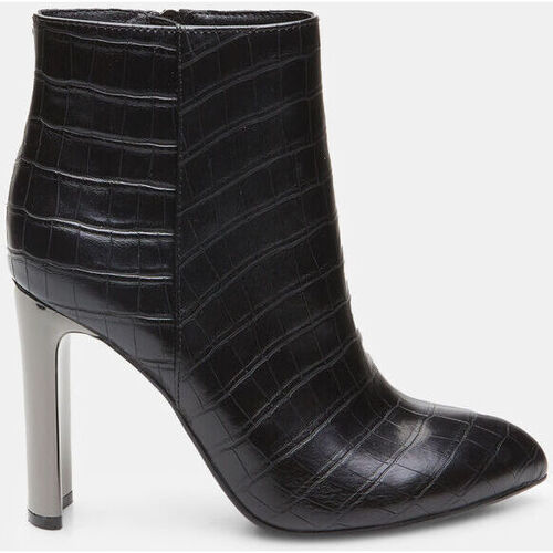 Chaussures Femme Bottines Bata Bottines pour femme avec imprimé croco Noir
