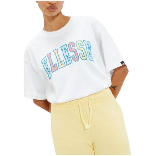 Vêtements Femme zebra-print short-sleeve T-shirt Ellesse  Blanc