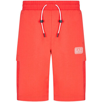 Vêtements Homme Shorts / Bermudas trainers emporio armani exchange xdx042 xv338 k659 op white lt goldni Short EA7 Emporio Rouge