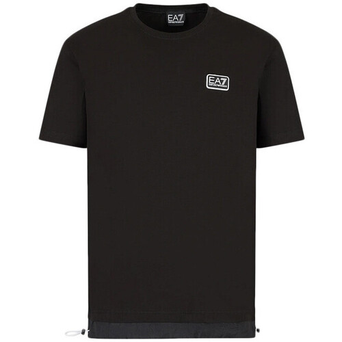 Vêtements Homme T-shirts & Polos Slides EMPORIO ARMANI X4QS03 XM290 K463 Navy Optical White Tee-shirt Noir