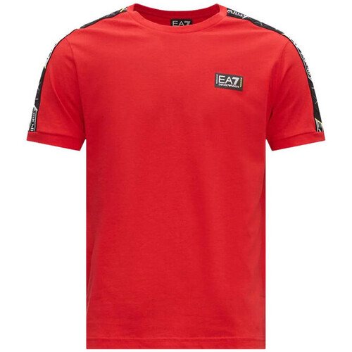 Vêtements Homme T-shirts & Polos EMPORIO ARMANI logo-embroidered crew sweatshirtni Tee-shirt Rouge