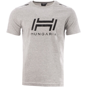 Vêtements Homme T-shirt Homme Noir Coupe Hungaria 718721-60 Gris