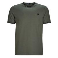 Vêtements Homme T-shirts manches courtes Fred Perry TWIN TIPPED T-SHIRT Burton Vert