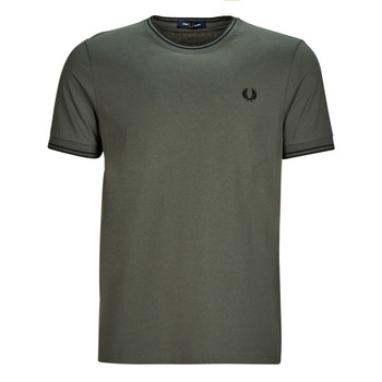Vêtements Homme storage men Kids office-accessories club polo-shirts Fred Perry TWIN TIPPED T-SHIRT Vert