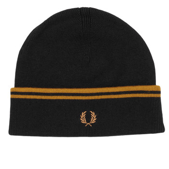 Accessoires textile Homme Bonnets Fred Perry TWIN TIPPED MERINO WOOL BEANIE Marine / Marron