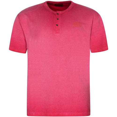 Vêtements Homme T-shirts & Polos Redfield T-shirt coton col tunisien Rouge