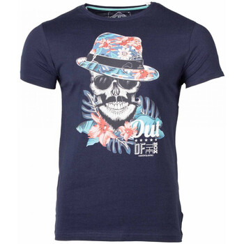 Vêtements Homme T-shirts manches courtes Taies doreillers / traversins MB-MICHAK Bleu
