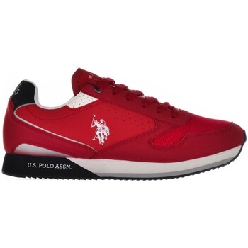 Chaussures Navy Baskets basses U.S Polo Assn. NOBIL003CRED001 Rouge