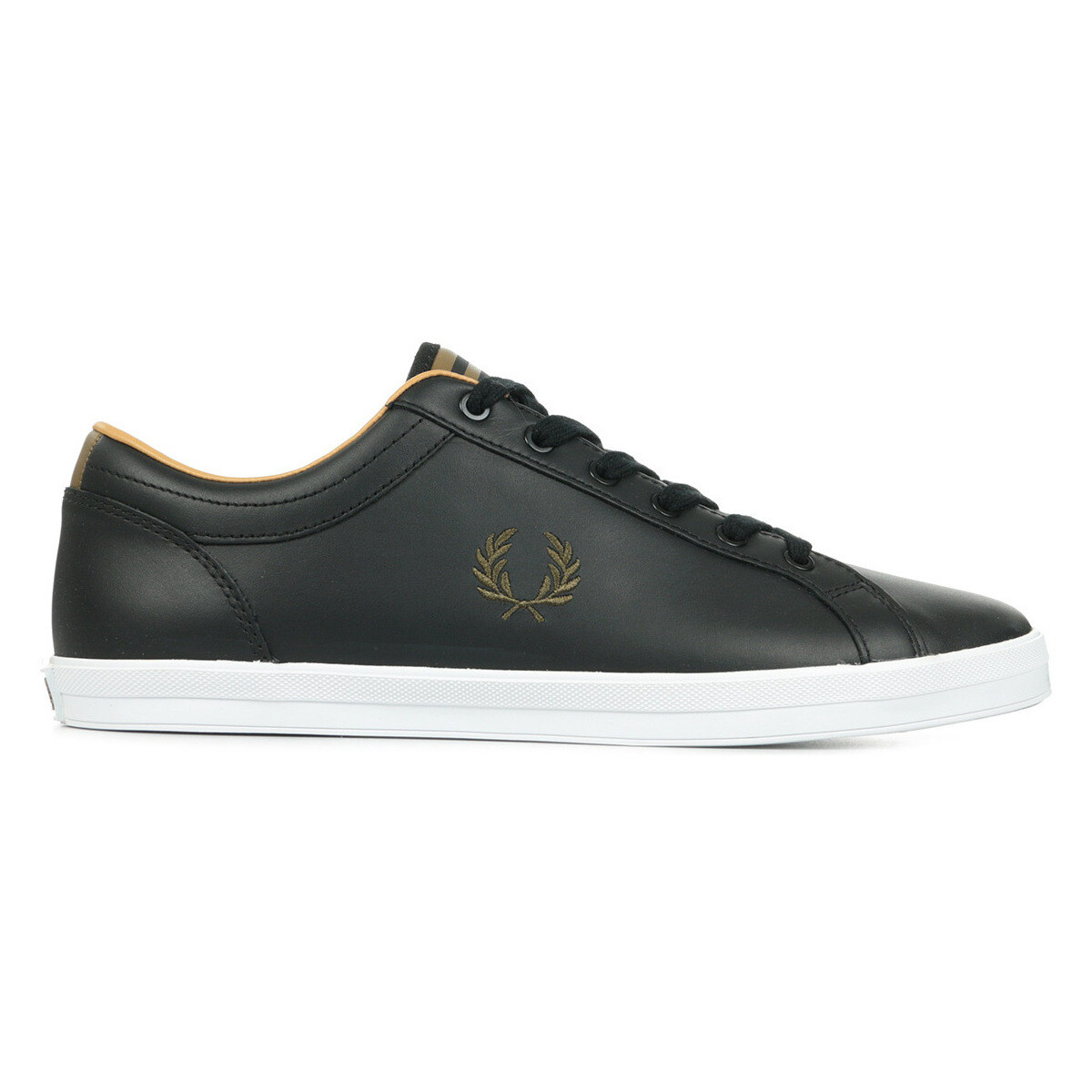 Chaussures Homme Baskets mode Fred Perry Baseline Leather Noir