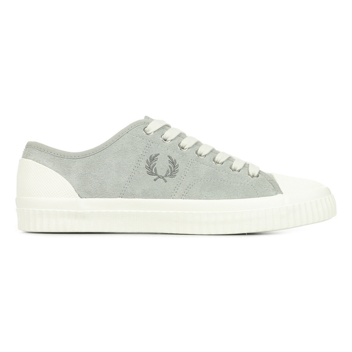 Chaussures Homme Baskets mode Fred Perry Hughes Low Textured Gris