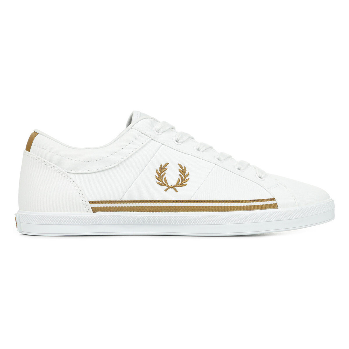 Chaussures Homme Baskets mode Fred Perry Baseline Twill Blanc