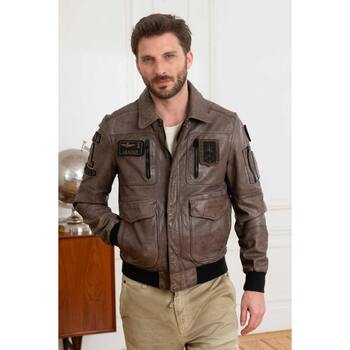 Vêtements Homme Vestes en cuir / synthétiques Aeronautica Militare 231PN5025PL183 00017 GRIGIO Gris