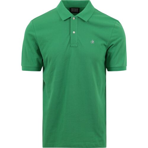 Vêtements Homme T-shirts & Polos Scotch & Soda Fair Trade Soft Cotton Long Sleeve Shirt Vert