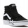 Chaussures Homme Chaussures de Skate Vans Sk8-hi flame suede Noir