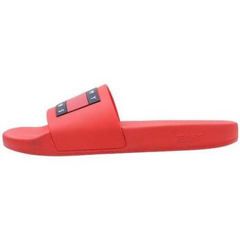 Chaussures Homme Tongs Tommy paia Hilfiger Tommy paia JEANS POOL SLIDE ESS Rouge