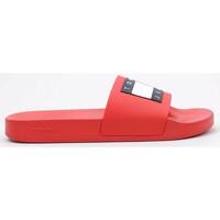 Chaussures Homme Tongs Tommy paia Hilfiger Tommy paia JEANS POOL SLIDE ESS Rouge