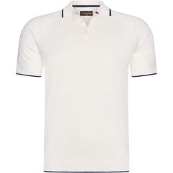 Vêtements Homme Polos manches courtes Cappuccino Italia Tipped Tricot Polo Blanc