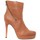 Chaussures Femme Boots Ilario Ferucci Bottines en cuir Gicanda camel Marron