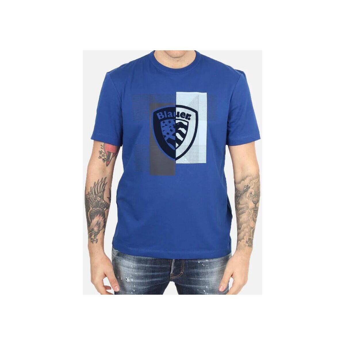 Vêtements Homme T-shirts manches courtes Blauer  Bleu