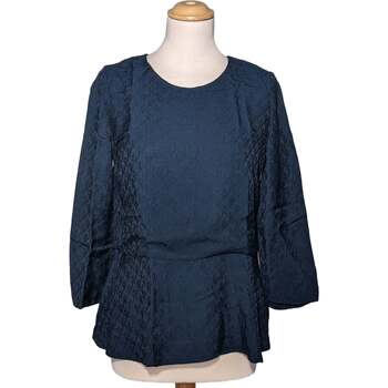 Vêtements Femme emilio pucci junior all over print leggings item Sézane top manches longues  38 - T2 - M Bleu Bleu