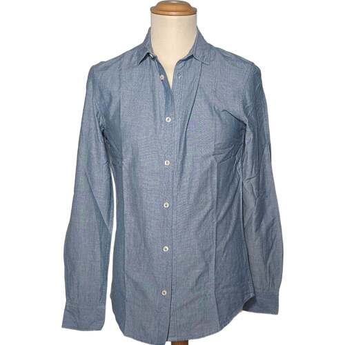 Vêtements Homme Chemises manches longues Monoprix 36 - T1 - S Bleu