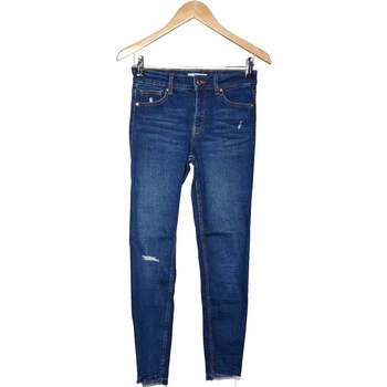 jeans bershka  jean slim femme  36 - t1 - s bleu 