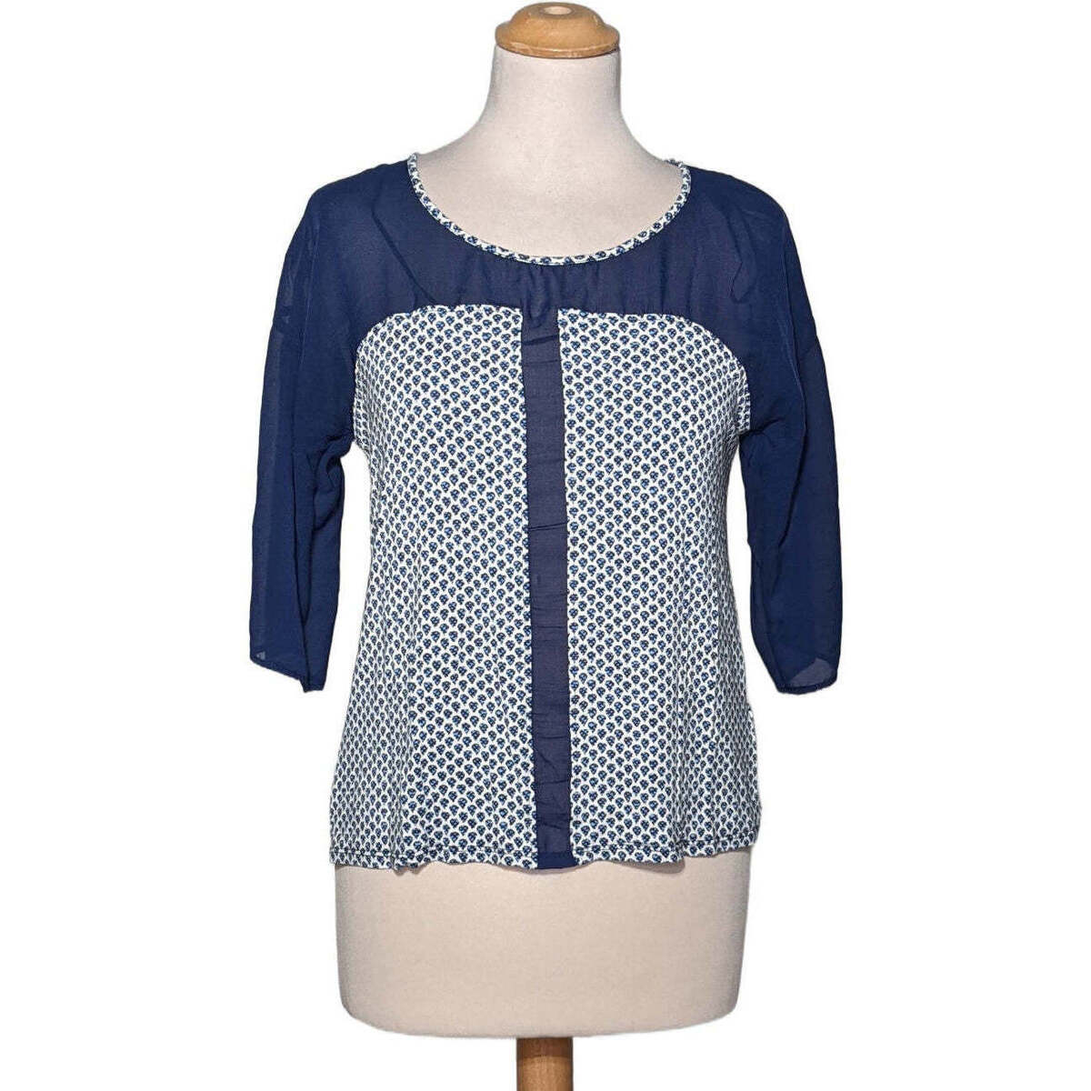 Vêtements Femme T-shirts & Polos Breal top manches courtes  36 - T1 - S Bleu Bleu