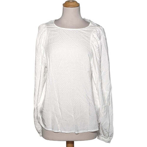 Vêtements Femme T-shirts manches longues Camaieu blouse  36 - T1 - S Blanc Blanc
